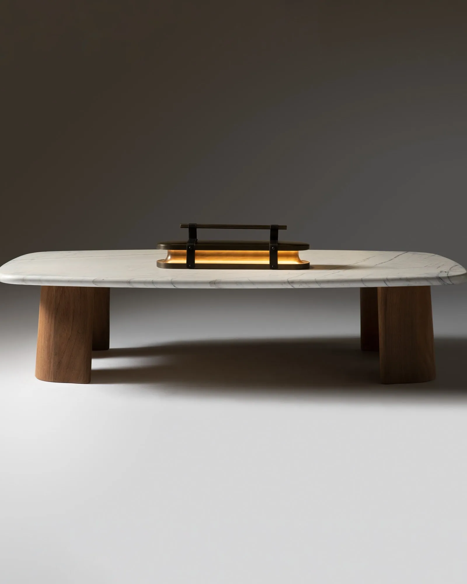 A Parcel Lantern on a low table