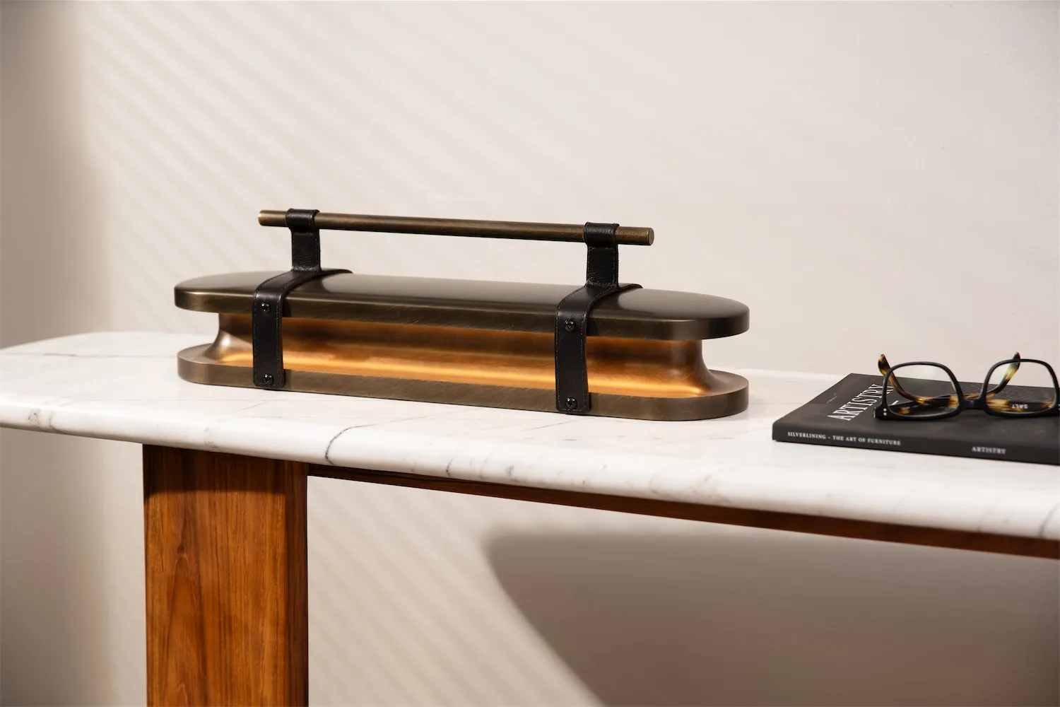 Parcel Lantern table lamp by Lake + Wells, photo 3 of 11