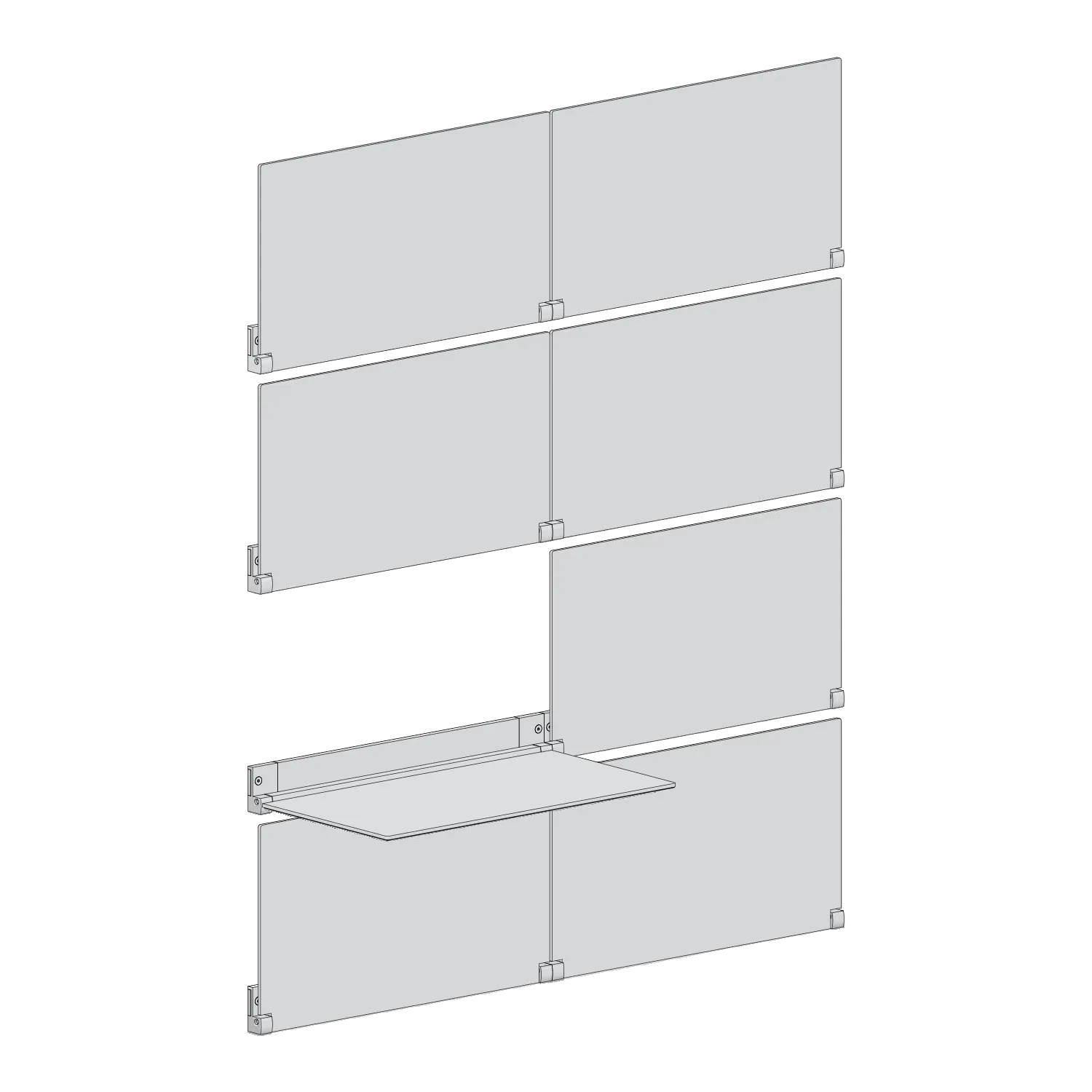 RIVELI 2X4 line drawing, LUXE (no artwork panels)
