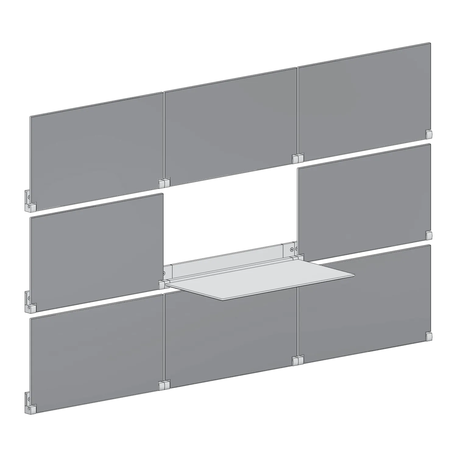 RIVELI 3X3 line drawing, ART (with artwork panels)
