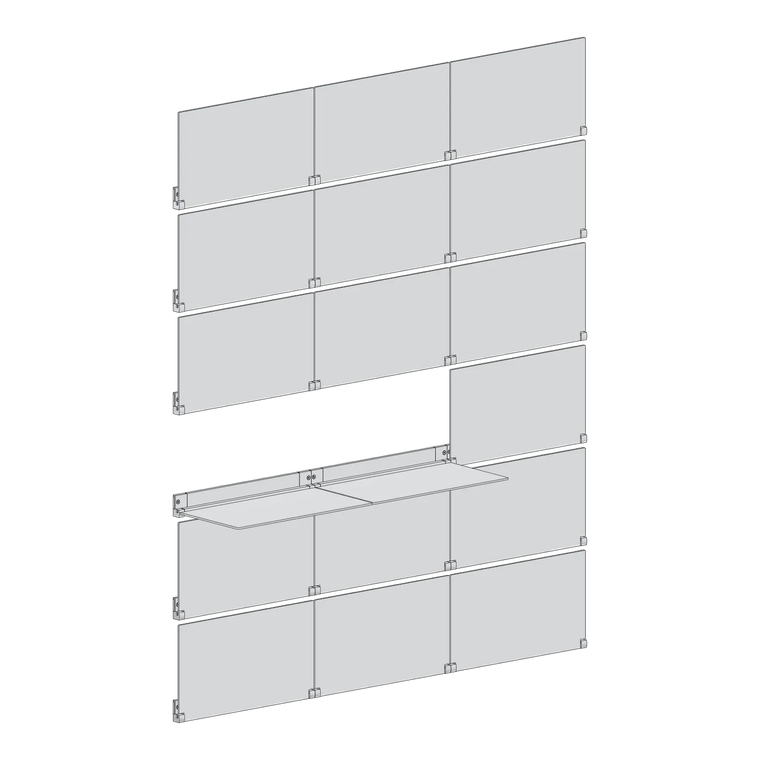 RIVELI 3X6 line drawing, LUXE (no artwork panels)