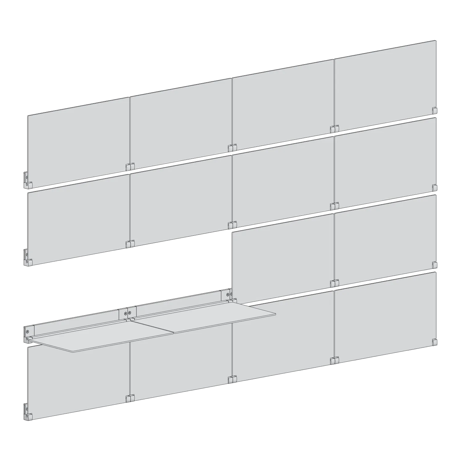 RIVELI 4X4 line drawing, LUXE (no artwork panels)