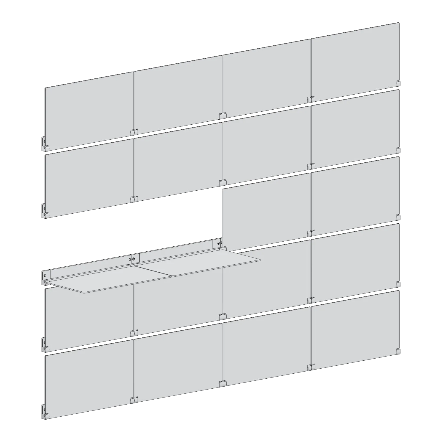 RIVELI 4X5 line drawing, LUXE (no artwork panels)